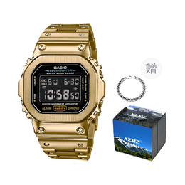 Casio Часы унисекс серии G-SQUAD Black dw-5600e-1改装-反显金色钢带
