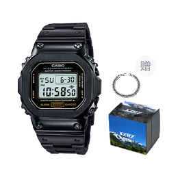 Серые часы унисекс серии G-SQUAD Casio dw-5600e-1改装-黑色钢带