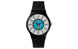 Мужские серые часы 41 мм so32b119 Swatch