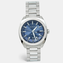 Gucci Blue Stainless Steel GG2570 Series Men's Wristwatch YA142303