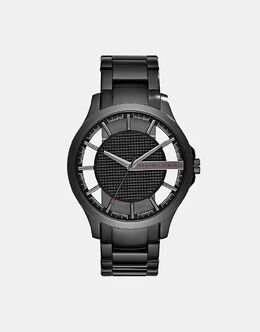 Часы Armani Exchange с тремя стрелками из черной стали 141946259 | black