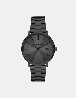 Мужские часы Michael Kors Blake с тремя стрелками и датой, черные, из нержавеющей стали - ЧЕРНЫЕ 143150196 | black
