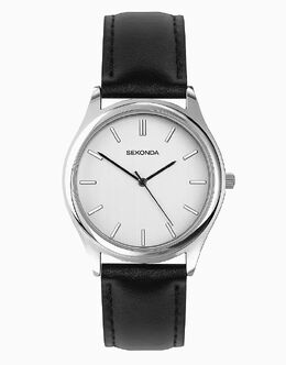 Часы Sekonda Sekonda Evans 38 мм круглые серебряные в черном цвете 150323704 | black