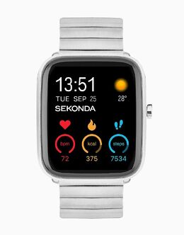 Умные часы-унисекс Sekonda Motion plus серебристого цвета 136909499 | silver