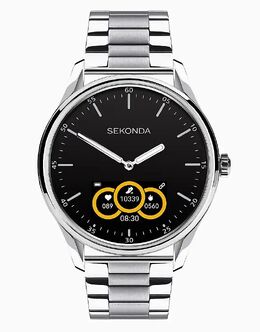 Sekonda Sekonda Гибридные 45 мм круглые серебряные часы в серебристом цвете 149071092 | silver