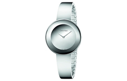 Calvin Klein CK/ Наручные часы с кварцевым механизмом, кожаным ремешком, женские часы с белым циферблатом, 38 мм k7n23u48