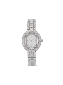 Часы Crystal Pearl Octagon Baguette 28mm Swarovski, белый 30856869 | белый