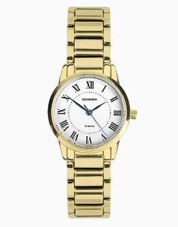 Круглые золотые часы Sekonda Beaumont 28 мм из золота 149072024 | gold
