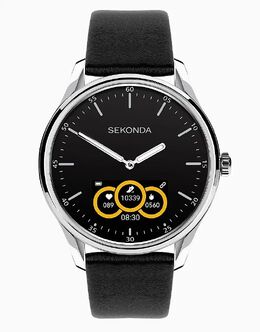 Sekonda Sekonda Гибридные 45 мм круглые серебристые часы черного цвета 149071094 | black