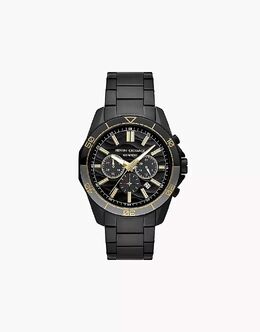 Мужские часы-хронограф Armani Exchange, черные, из нержавеющей стали, ax1963, черный цвет 147713318 | black