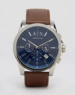 Часы Armani Exchange AX2501 с кожаным ремешком 598721 | brown