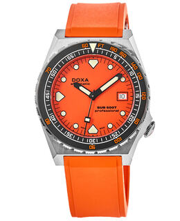 Doxa Sub 600T Professional Automatic Orange Dial Fabric Strap Men's Watch 861.10.351.21