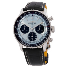Breitling Navitimer Chronograph Automatic Chronometer Blue Dial Mens Watch AB0139241C2P1