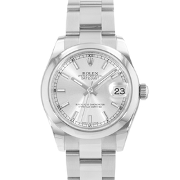 Pre-Owned Rolex Datejust 31 - Silver Dial Automatic Chronometer Movement with Calibre 2235