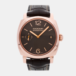 Panerai Radiomir 1940 PAM00515 Manual Winding Black 18k Rose Gold Men’s Wristwatch 47mm 1183582