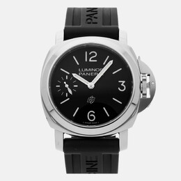 Panerai Luminor Logo PAM01084 Manual Winding Black Stainless Steel Men’s Wristwatch 44mm 1189779