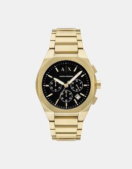 Часы Armani Exchange Chronograph из нержавеющей стали золотистого оттенка в золоте 141946001 | gold