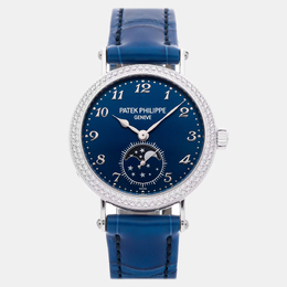 Patek Philippe Complications 7121/200G-001 Manual Winding Blue 18k White Gold Women's Wristwatch 33 mm 1198895