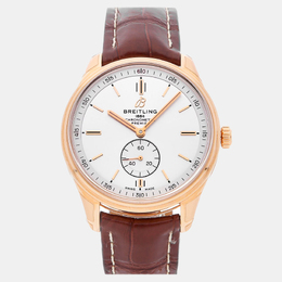 Model Number R37340351G1P1 - Breitling Premier Automatic White Dial 18k Rose Gold Watch