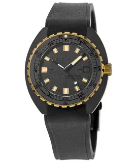 Doxa Sub 300 Beta Sharkhunter Automatic Black Dial Rubber Strap Men's Watch 830.20.101.20