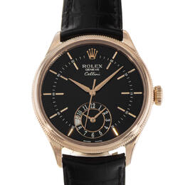 Pre-owned Rolex Cellini Dual Time Automatic Chronometer with Day-Night Dial - Model 50525