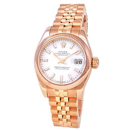 Rolex Datejust 179165 WSJ - Pre-Owned Automatic White Dial Ladies Watch