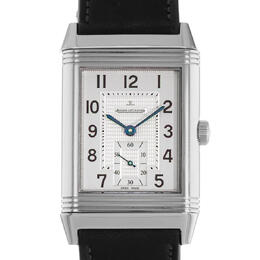 Pre-owned Jaeger-LeCoultre Grande Reverso Hand-Wind Silver Dial Mens Watch Caliber XW287