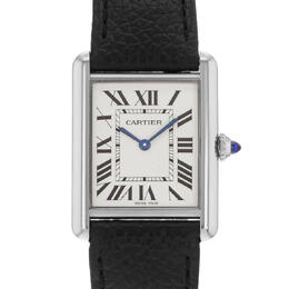 Pre-owned Cartier Tank Must Mens Quartz Watch WSTA0120