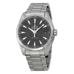 Pre-owned Omega Seamaster Aqua Terra Mens Watch with Dark Grey Dial and Stainless Steel Case - Ref. No: 231.10.39.60.06.001