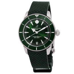 breitling superocean heritage automatic green dial mens watch ab3112361l1s1