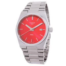 Tissot PRX 35 Red Dial Ladies Watch T1372101142100