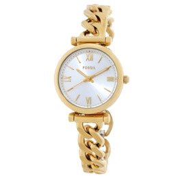 Fossil Carlie ES5329 Ladies' Quartz Watch, Gold-Tone Stainless Steel Case and Bracelet