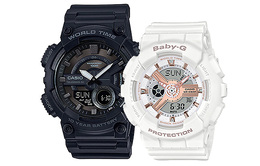 Casio Часы унисекс парные Table Series Black Watch aeq-110w-1b&ba-110rg-7a