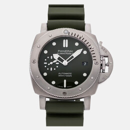 Panerai Luminor Submersible PAM01055 Automatic Green Stainless Steel Men’s Wristwatch 42 mm 1178275