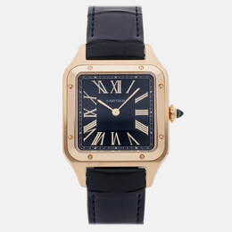 Cartier Santos Dumont WGSA0115 Quartz Blue 18k Yellow Gold Women’s Wristwatch 31 mm 1204840