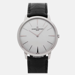Vacheron Constantin Patrimony 81180/002G-9117 Manual Winding Silver 18k White Gold Men’s Wristwatch 40 mm 1204851