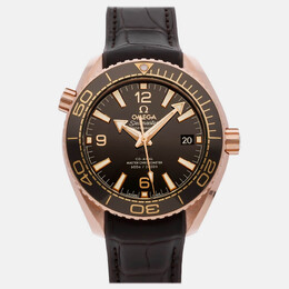 Omega Seamaster Planet Ocean 215.63.40.20.13.001 Automatic Brown 18k Rose Gold Men’s Wristwatch 39 mm 1205632