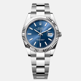 Rolex Datejust 126334-0001 Automatic Blue 18k White Gold Stainless Steel Men's Wristwatch 41 mm 1209591