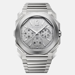 Bulgari Octo Finissimo 103661 Automatic Silver Stainless Steel Men's Wristwatch 43 mm 1209578