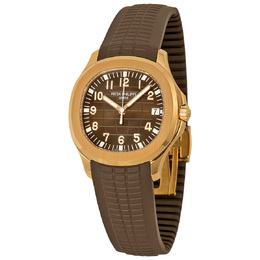 Pre-owned Patek Philippe Aquanaut Brown Dial Mens Watch 5167r-001