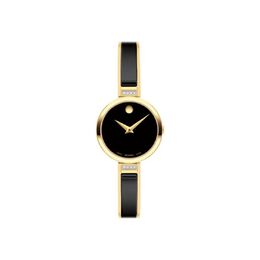 Movado Moda Quartz Black Dial Ladies Watch 0607716
