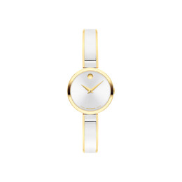 Movado Moda Quartz White Dial Ladies Watch 0608012