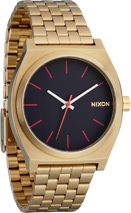 Часы Time Teller Nixon, цвет Yellow Gold / Black / Red 8277573 | yellow gold / black / red