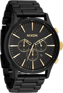 Часы Sentry Chrono Nixon, цвет Matte Black/Gold 9902179 | matte black/gold
