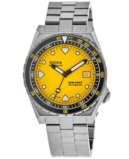 Doxa Sub 600T Divingstar Automatic Yellow Dial Stainless Steel Men's Watch 861.10.361.10