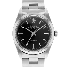 Pre-owned Rolex Air King Automatic Chronometer Black Dial Mens Watch 14000 bkso