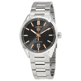 Pre-owned Tag Heuer Carrera Automatic Black Dial Mens Watch WBN2113-BA0639 wbn2113.ba0639