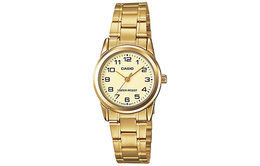 Женские золотые часы серии Standard LTP-V001G-9B Casio, Gold ltp-v001g-9b | gold
