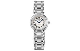 Longines Женские часы Heart Moon Collection с автоматическим механизмом, 26,5 мм, белый циферблат, корпус из нержавеющей стали l8.111.0.71.6