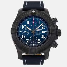 Pre-Owned Breitling Super Avenger Chronograph Night Mission V13375101C1X2 Blue Automatic Titanium Men's Wristwatch 48 MM